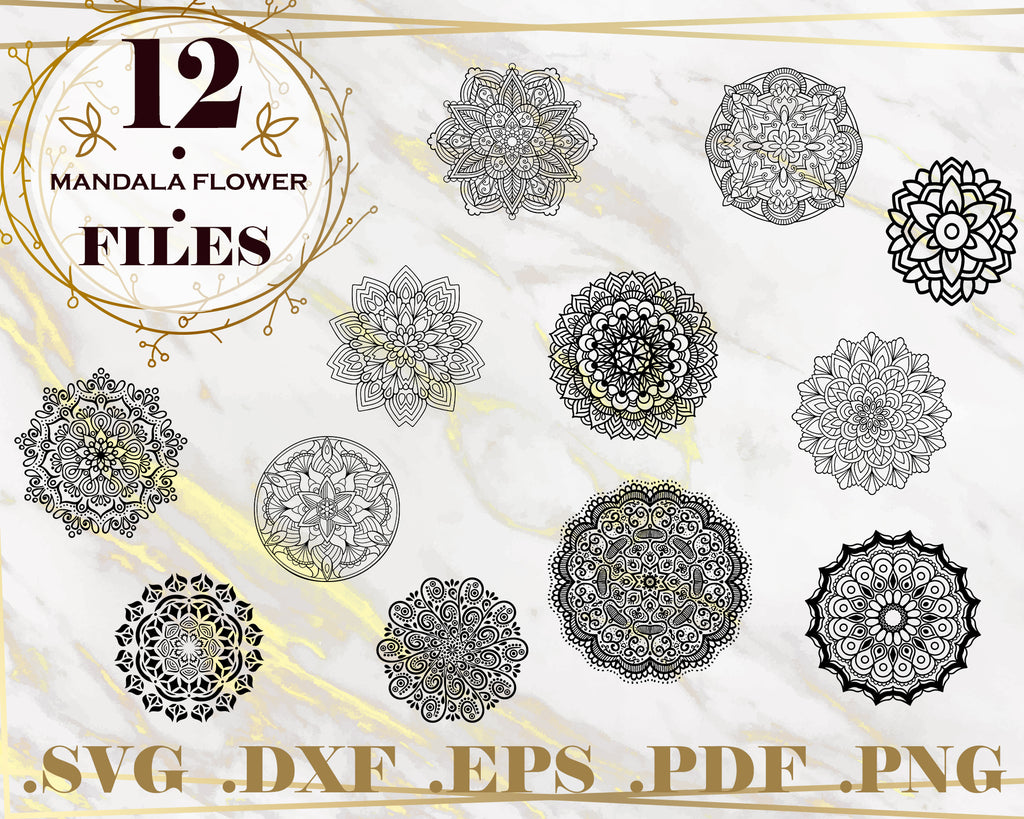 Download Mandala Flower Svg Zentangle Svg Mandala For Cricut Mandala Clipart Clipartic