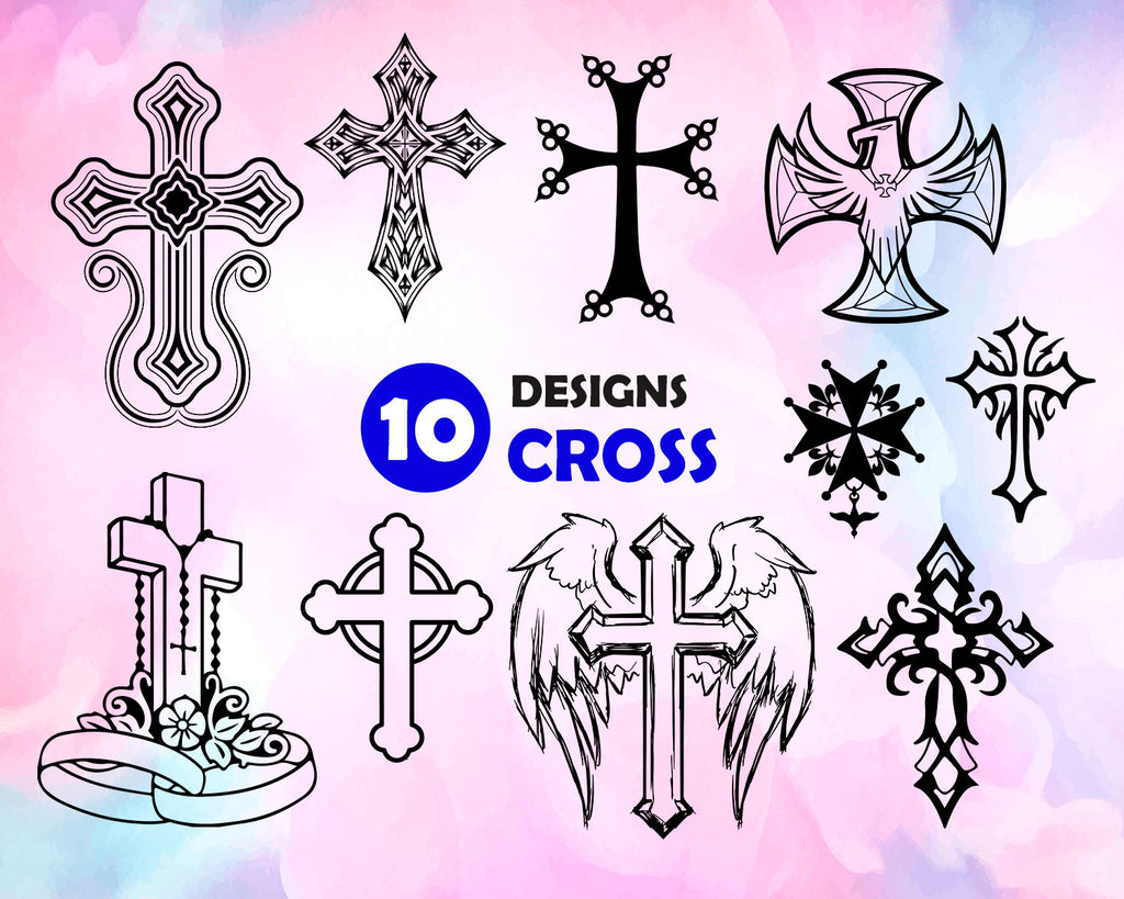 Download Cross Svg Cut Files 70 Christian Cross Cross Silhouette Christian Clipartic