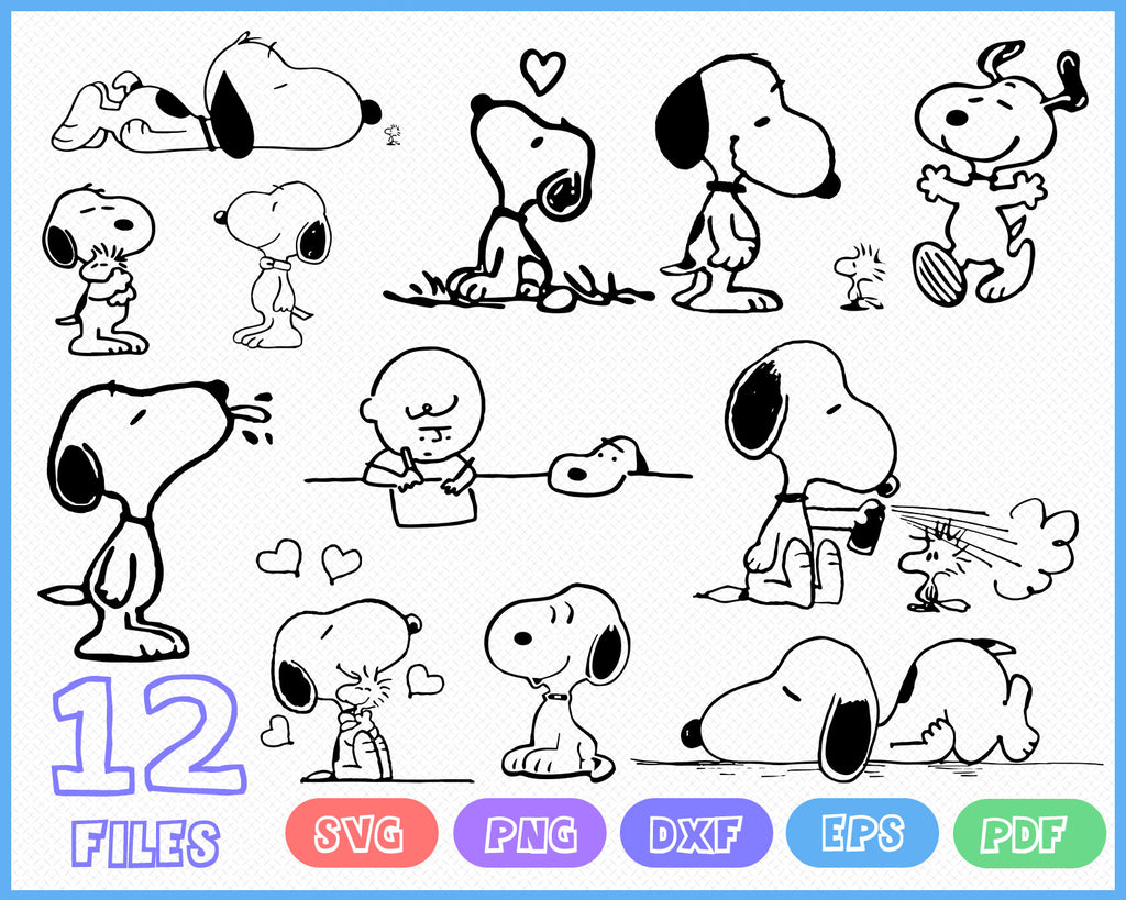 Download Snoopy Svg Snoopy Bundle Svg Snoopy Dog Svg Snoopy Clipart Charlie Clipartic