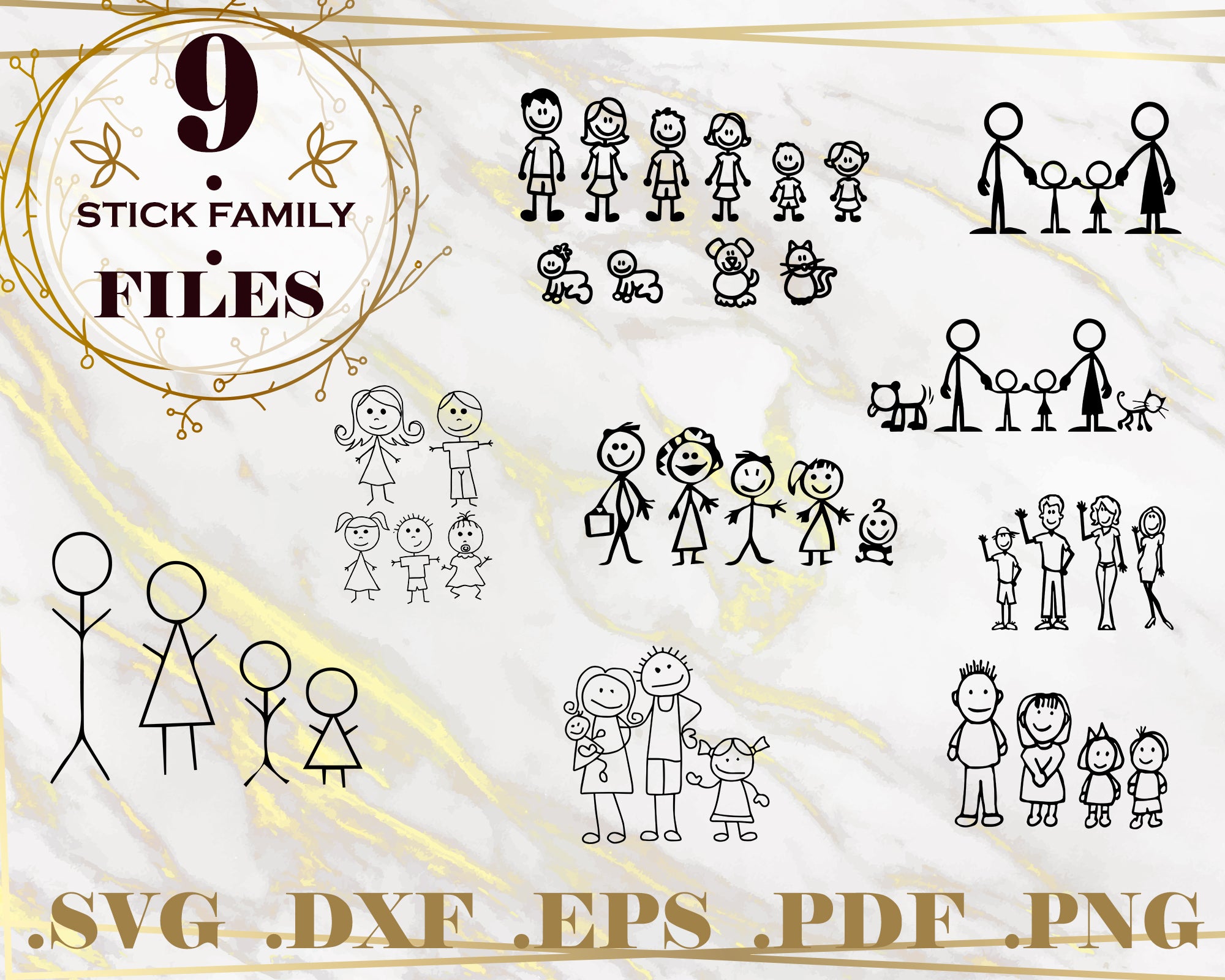 Download Stick Family Svg Stick Figure Svg Bundle 29 In 1 Svg Files For Cricut Clip Art Art Collectibles Sultraline Id