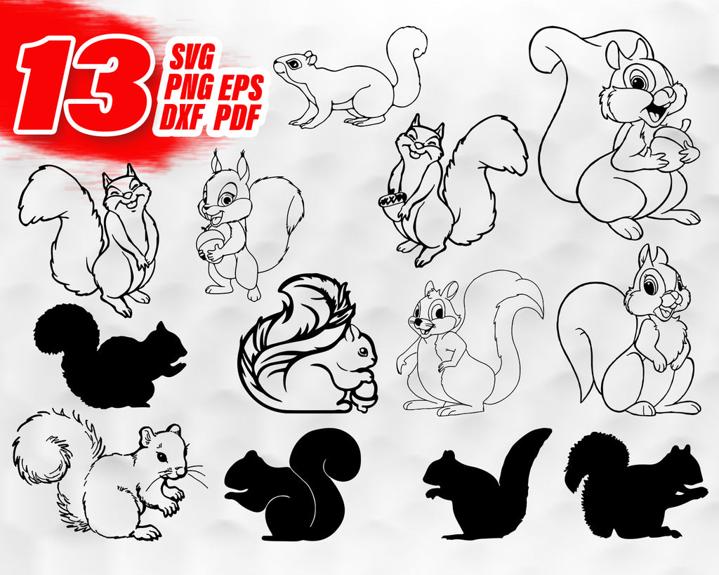 Download Squirrel Svg Bundle Squirrel Svg Squirrel Clipart Cut Files For Sil Clipartic
