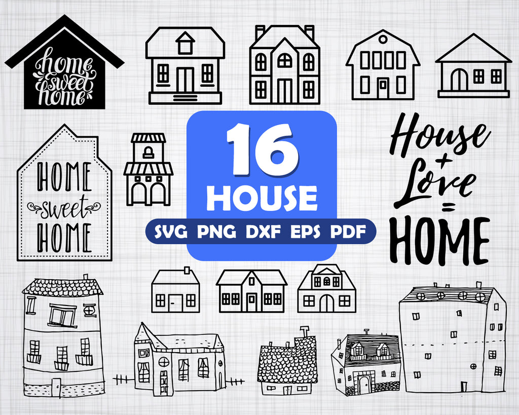 Download House Svg House Bundle Home Vector Images Silhouette Clip Art Hou Clipartic