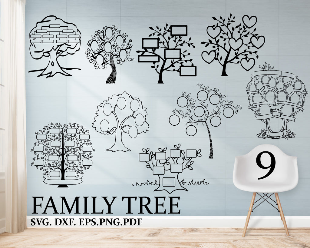 Download Family Tree Svg Family Tree Svg Tree Svg Decal Png Eps Dxf Vinyl Clipartic