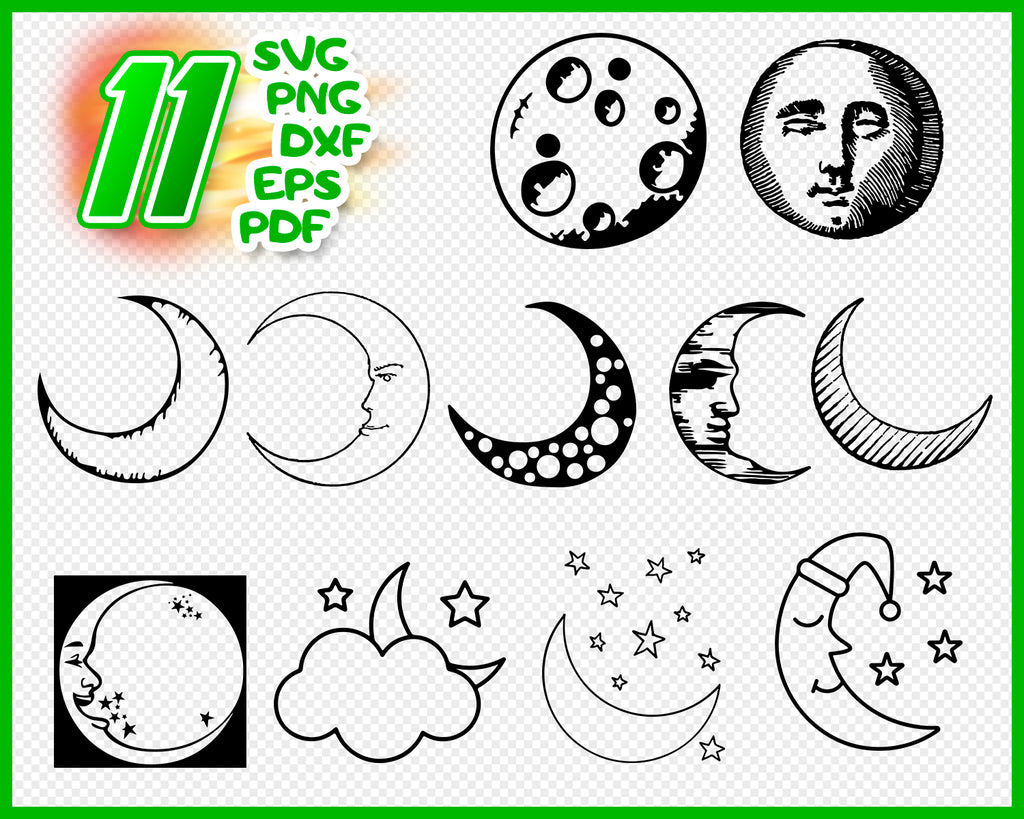 Download Moon svg file, Moon svg, cut file, Moon svg, cutting files ...