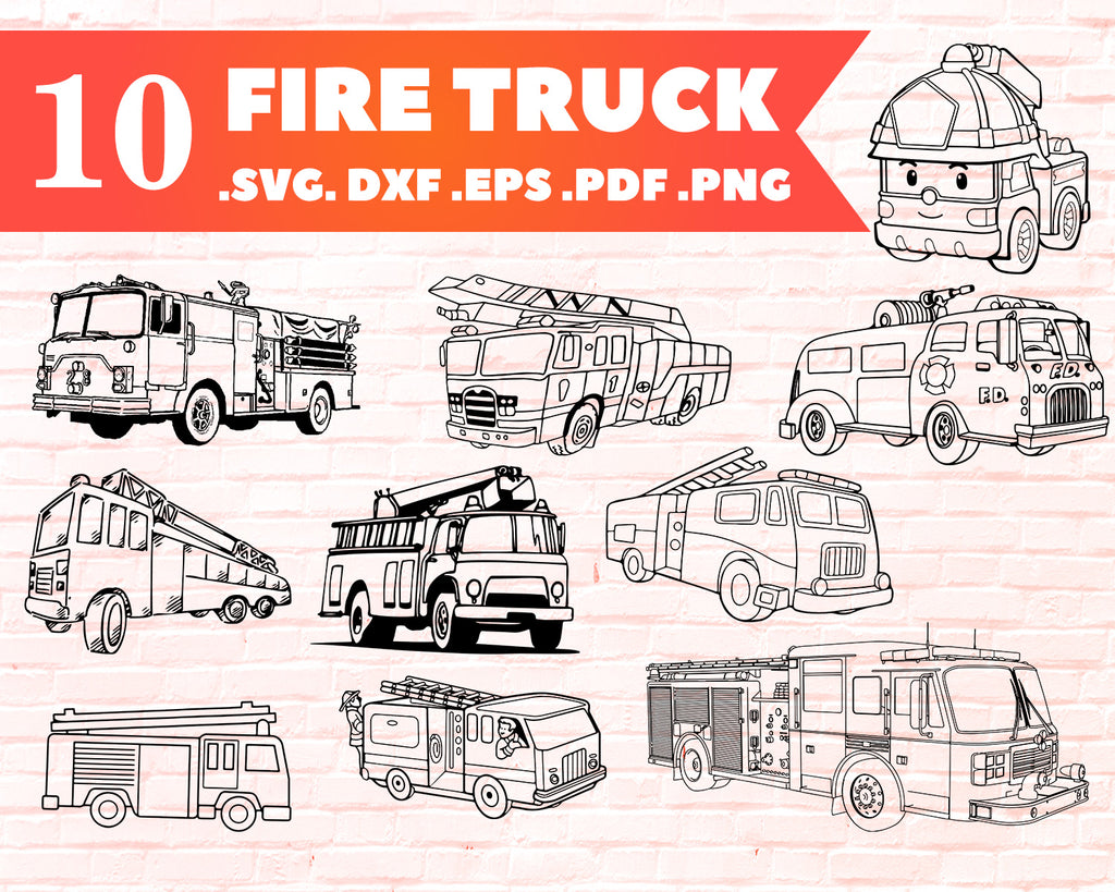 Fire Truck Svg Fire Truck Bundle Firetruck Vector Firetruck Clipart Clipartic