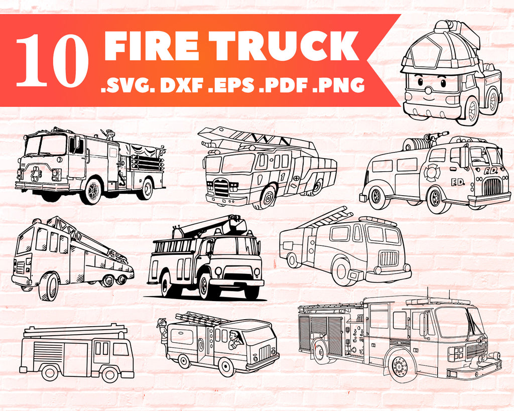 Free Free 130 Clipart Fire Truck Svg SVG PNG EPS DXF File