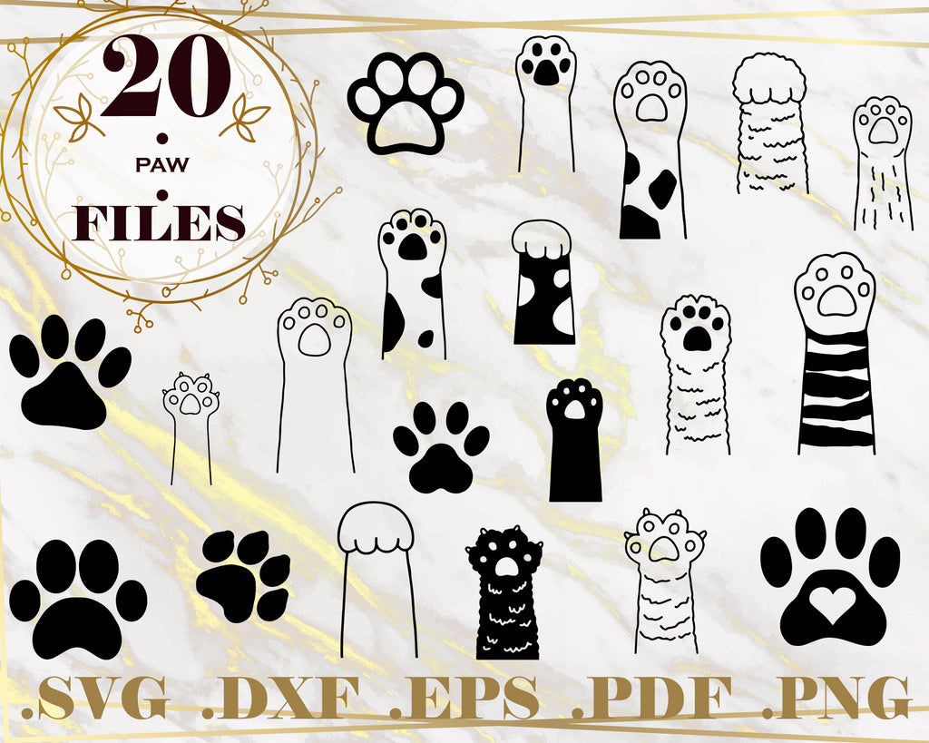 Download Paw Svg Paw Print Monogram Animals Paw Vector Dog Love Svg Cat Pa Clipartic 3D SVG Files Ideas | SVG, Paper Crafts, SVG File