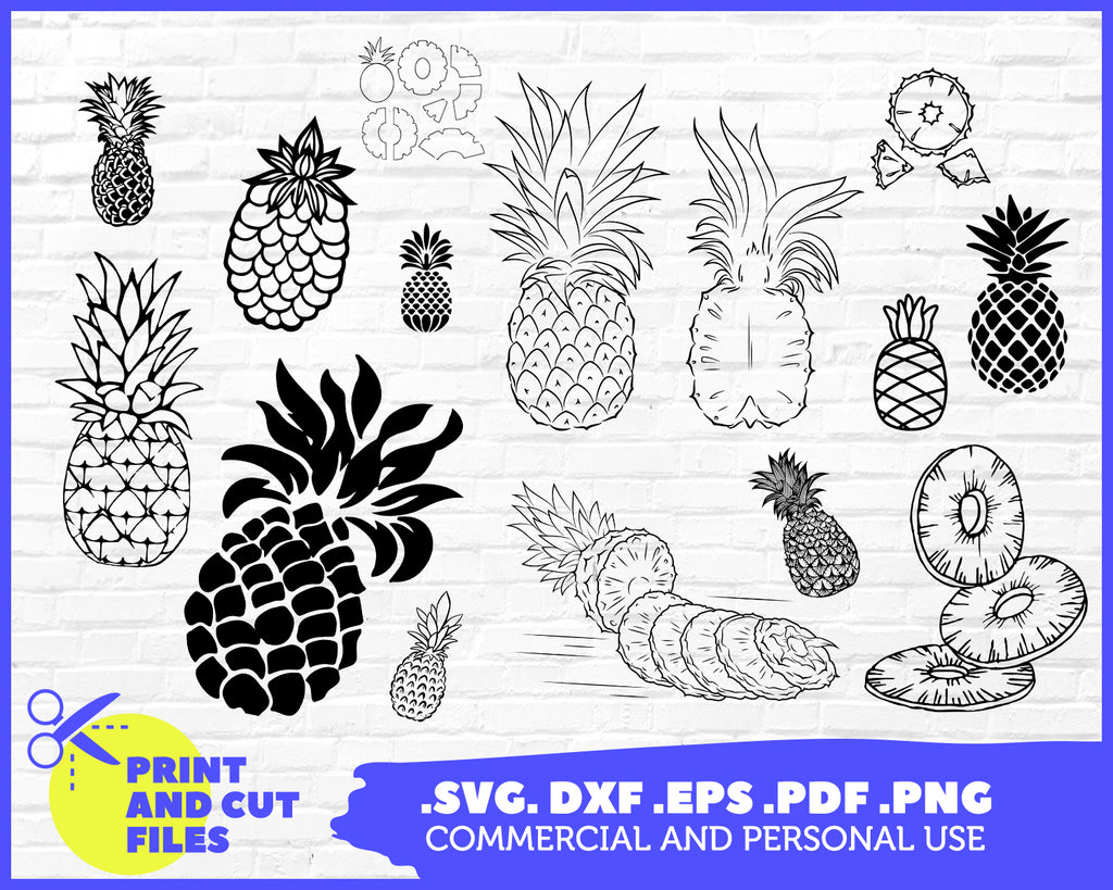Pineapple Svg Cut Files Pineapple Cricut Files Pineapple Silhouett Clipartic