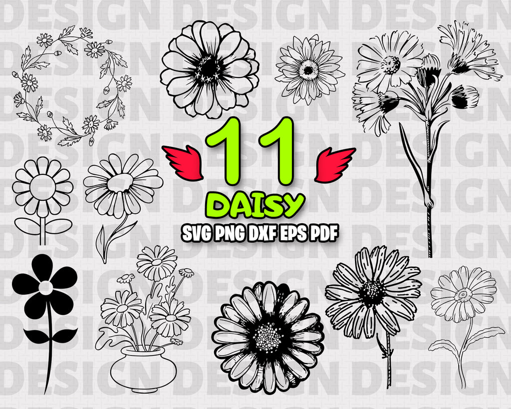 Download Daisy Svg Daisy Cut File Daisy Shirt Flower Svg Floral Svg Daisie Clipartic
