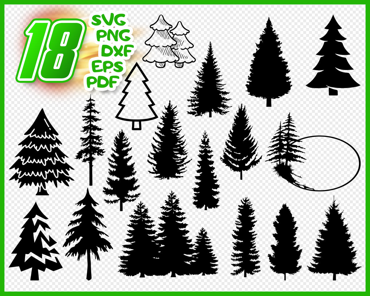Download PINE TREE SVG, Christmas Tree Bundle Svg, Christmas Tree ...