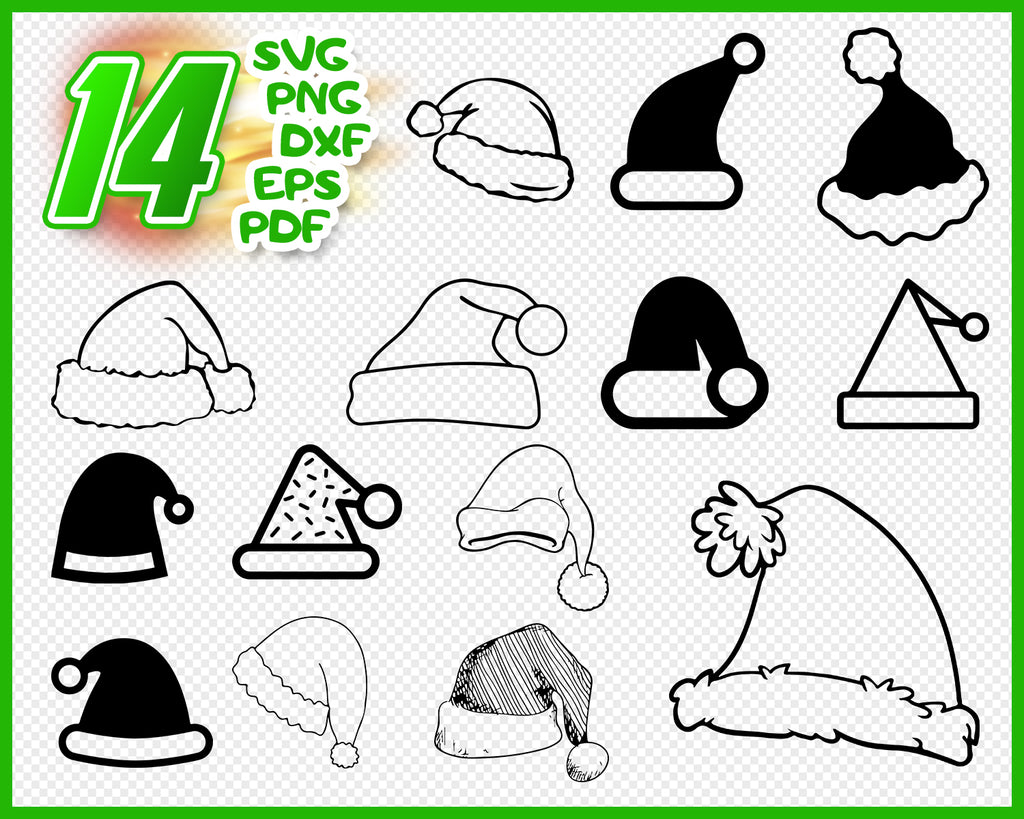 Download Santa Hat Svg Christmas Svg Hat Svg Santa Svg Santa Hat Santa Cla Clipartic