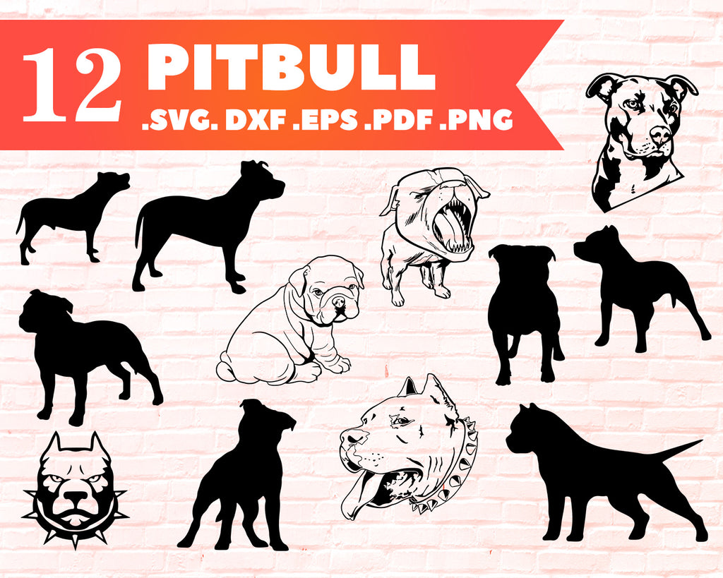 Download Pitbull Svg Pitbull Shadow Pitbull Outiline Pitbull Silhouette Svg Clipartic