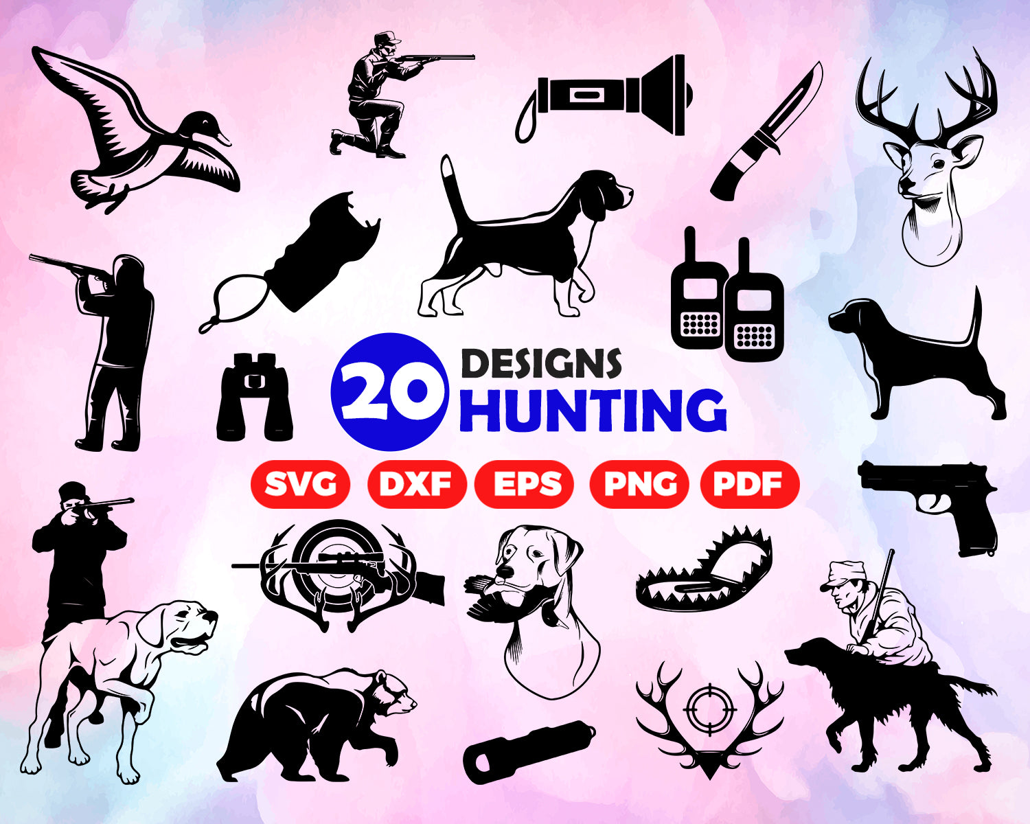 Download Hunting svg, Hunting Bundle Svg Hunting Svg Deer Svg Buck Svg Antler S - Clipartic