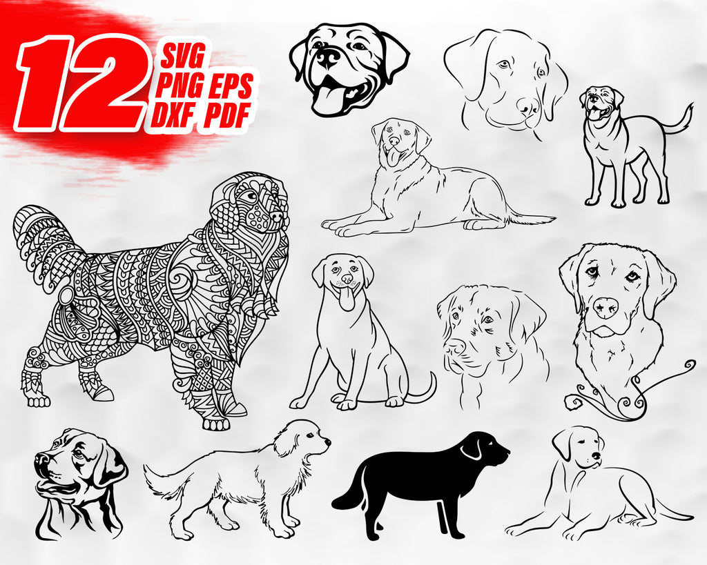 Download Labrador Svg Animals Svg Puppy Svg Golden Retriever Svg Labrador D Clipartic