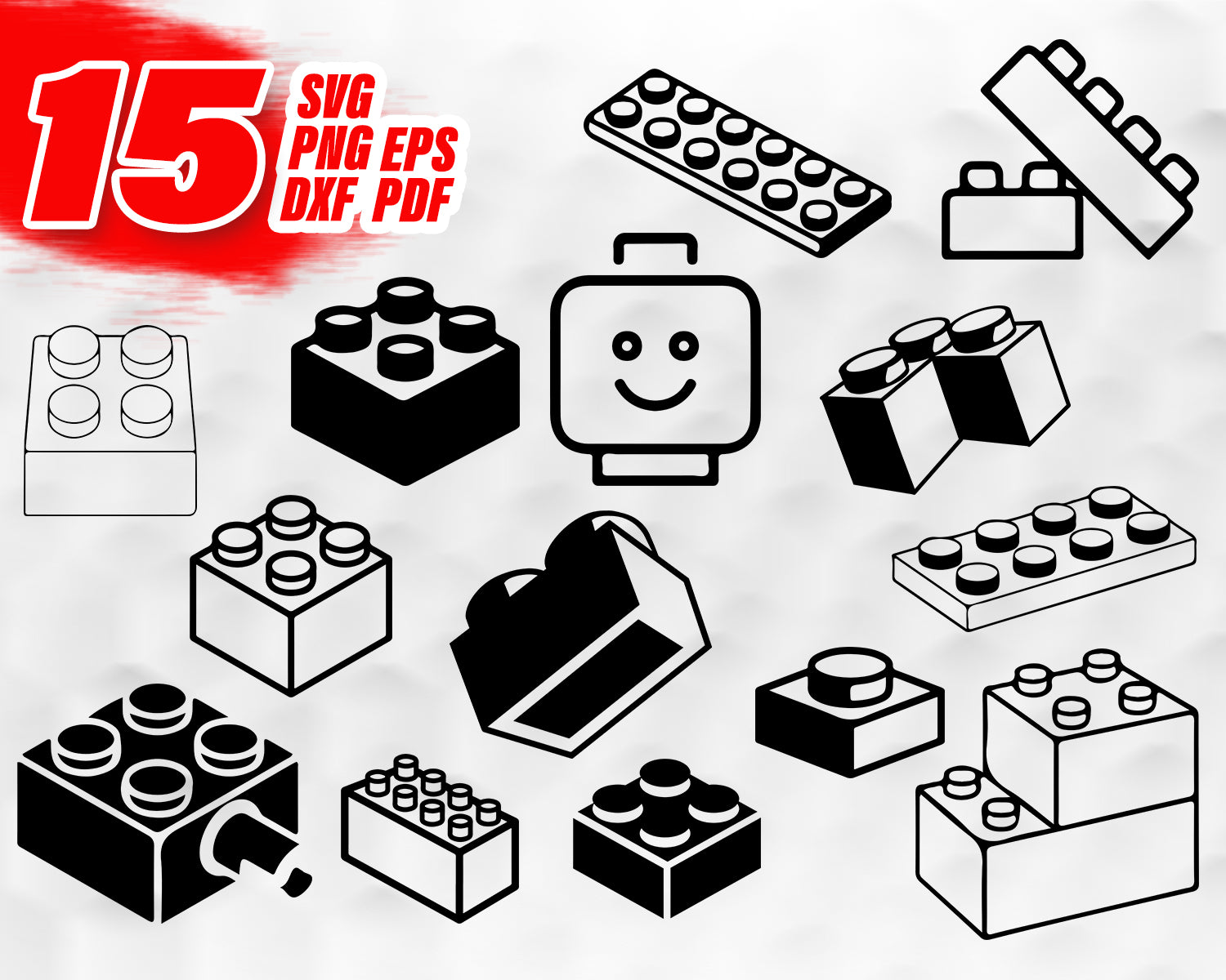 Download Lego brick svg, lego clipart, lego brick silhouette, lego bricks cut f - Clipartic