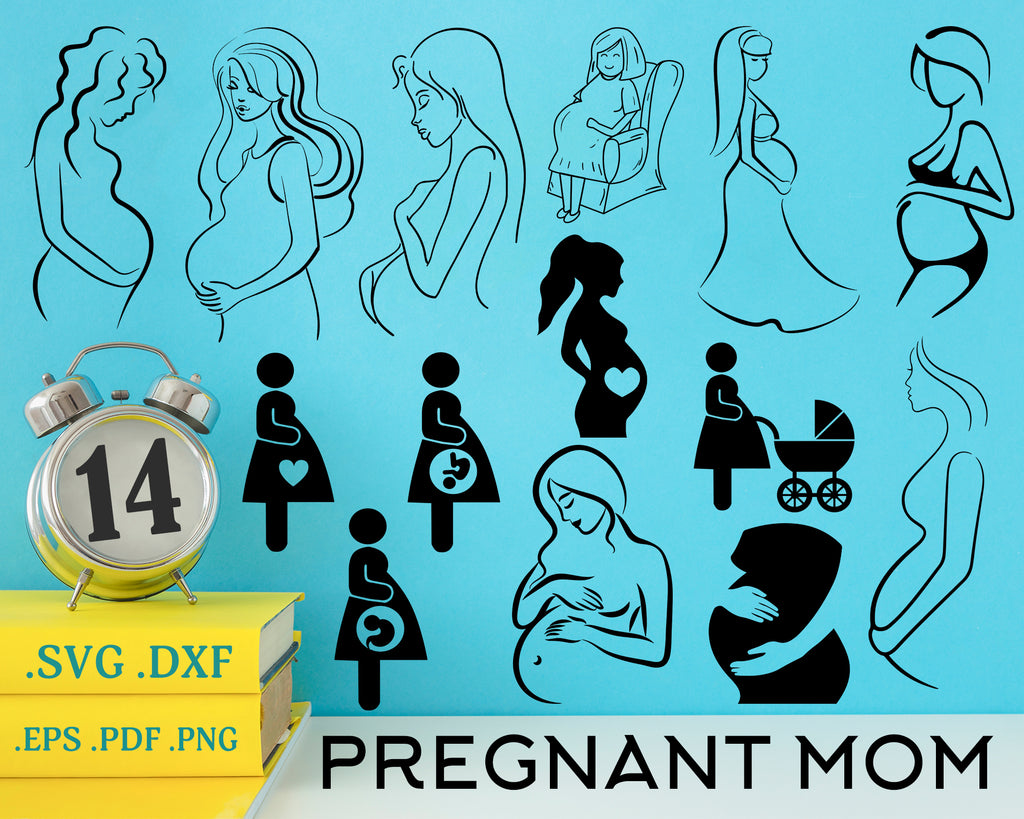 Download Pregnant Mom Svg Pregnancy Svg Mom Svg Mom To Be Svg Preggers Svg Clipartic