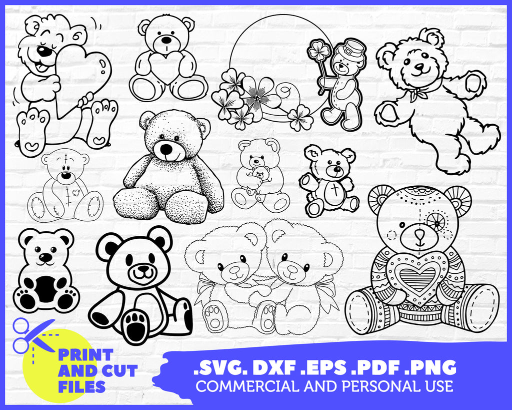 Download Teddy Bear Svg Bear Svg Teddy Bear Toy Svg Teddy Bear Clipart Bea Clipartic