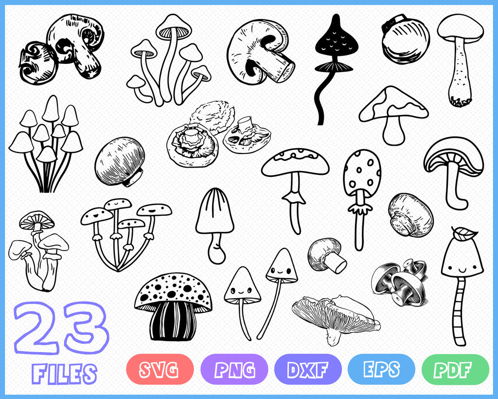 Download Mushroom Svg Bundle Mushroom Svg Mushroom Clipart Cut Files For Sil Clipartic