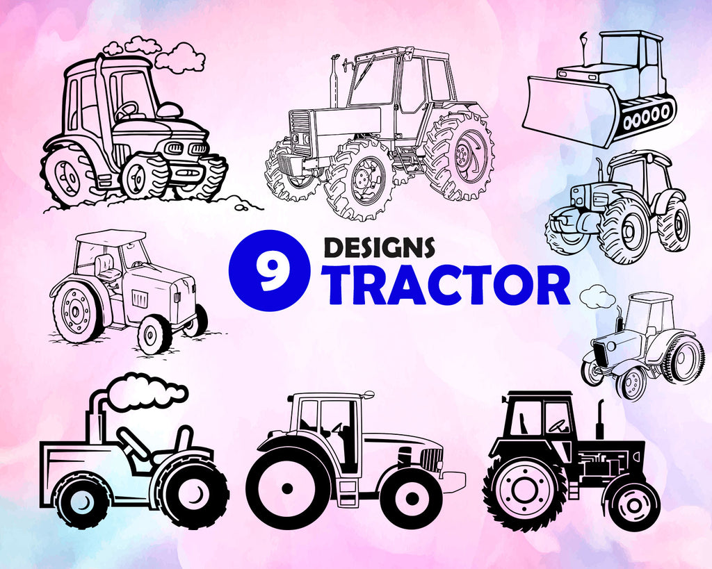 Download Tractor Svg Tractor Svg Bundle Tractor Svg Clipart Tractor Cut Fil Clipartic