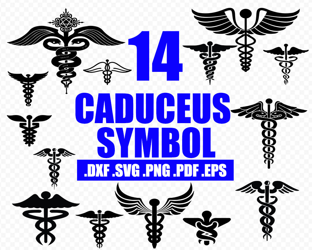 Download Caduceus Medical Nurse Svg Png Dxf For Cricut Silhouette Studio Clipartic