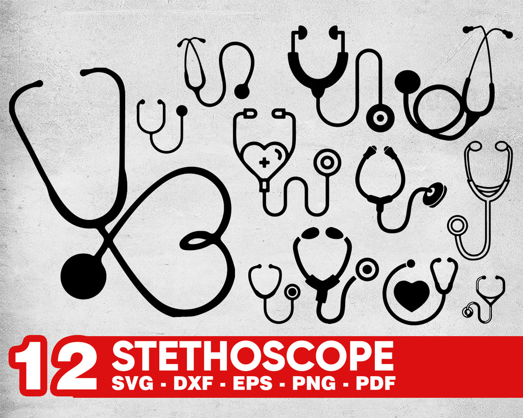 Download Stethoscope Svg Stethoscope Svg Nurse Monogram Frame Stethoscope H Clipartic