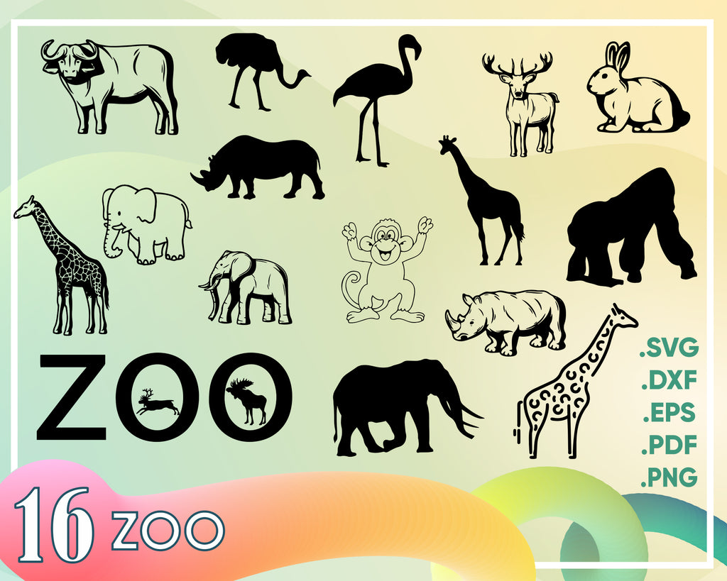 Download Zoo Svg Zoo Animals Svg Bundle Zoo Animals Clipart Zoo Svg Animals Clipartic