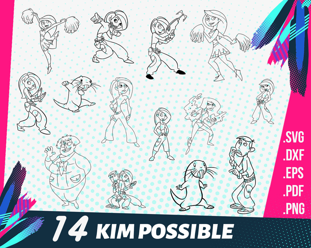 Download Kim Possible Svg Kim Possible Feminist Sticker Girl Power Superhero S Clipartic