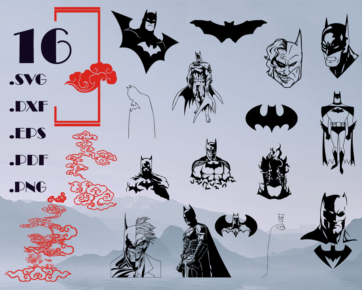 Batman SVG, Vector, Batman DC Logo Svg for Cricut, Batman silhouette