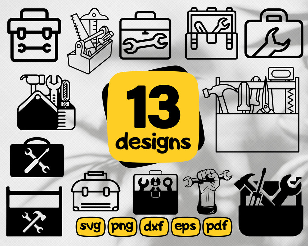 Download Toolbox Svg Toolbox Clipart Toolbox Svg Tools Silhouette Toolbox Cricu Clipartic