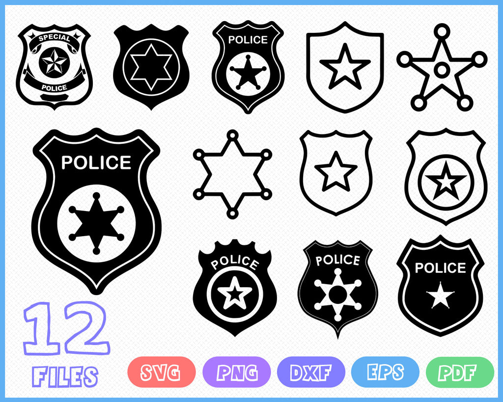 Download Police Badge Svg Police Svg Police Clipart Police Files For Cricut Clipartic