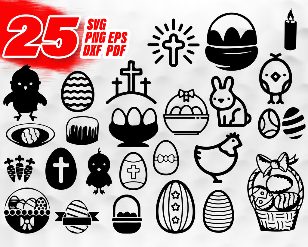 Easter Svg Happy Easter Easter Bunny Svg Easter Cut Files Chick Sv Clipartic