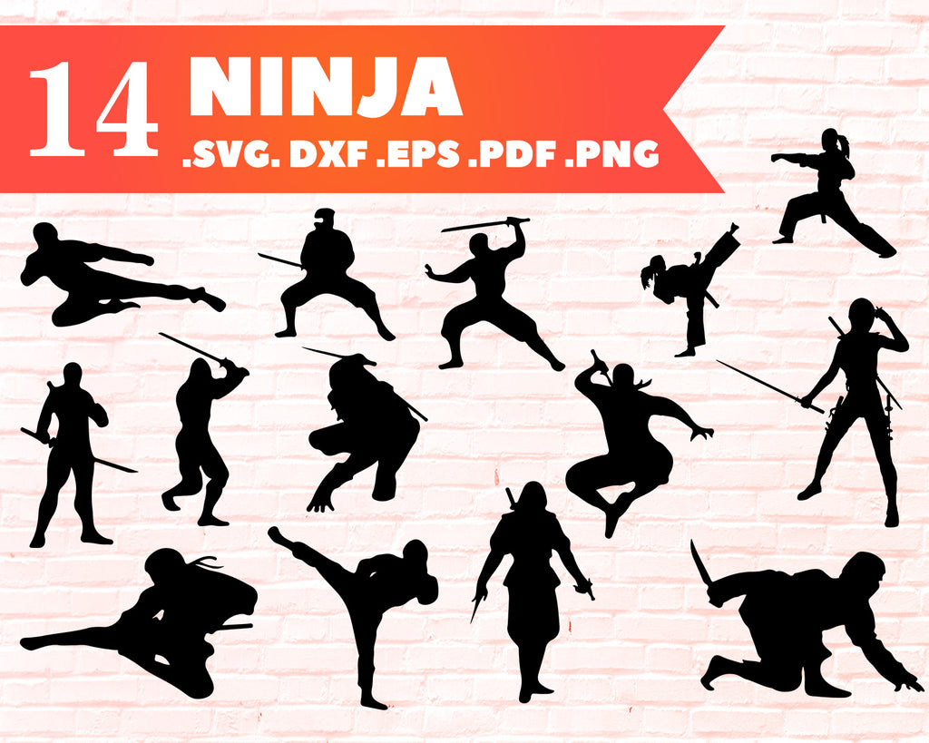 Download Ninja Svg Ninja Bundle Ninja Cricut Ninja Silhouette Cameo Ninja V Clipartic