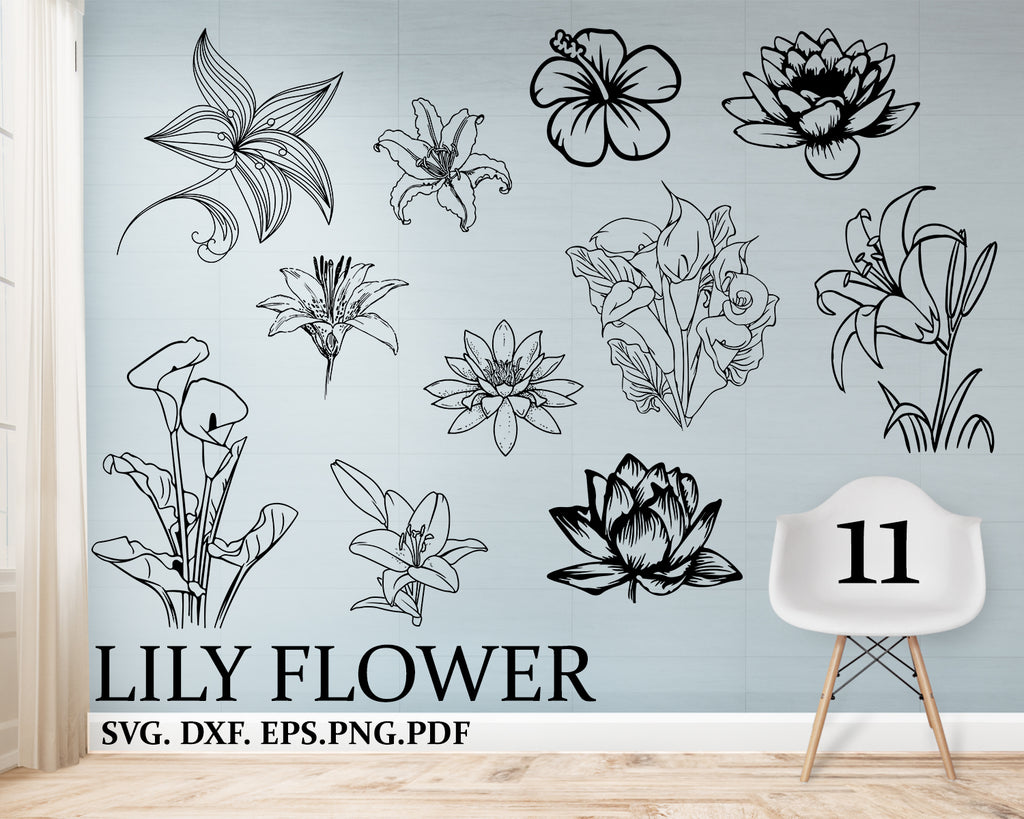 Download Lily Flower Svg Lily Svg Flowers Svg Lily Flower Svg Silhouette Clipartic