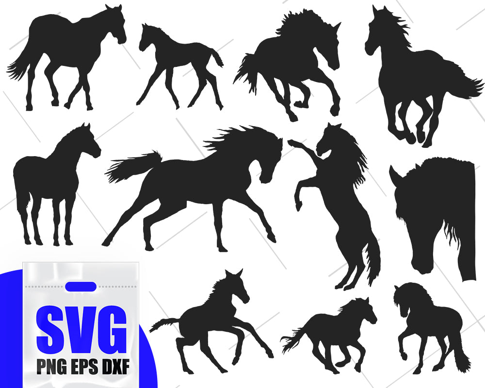 Download Horse Silhouette Svg Horse Bundle Svg Horse Silhouette Horse Cut File Clipartic