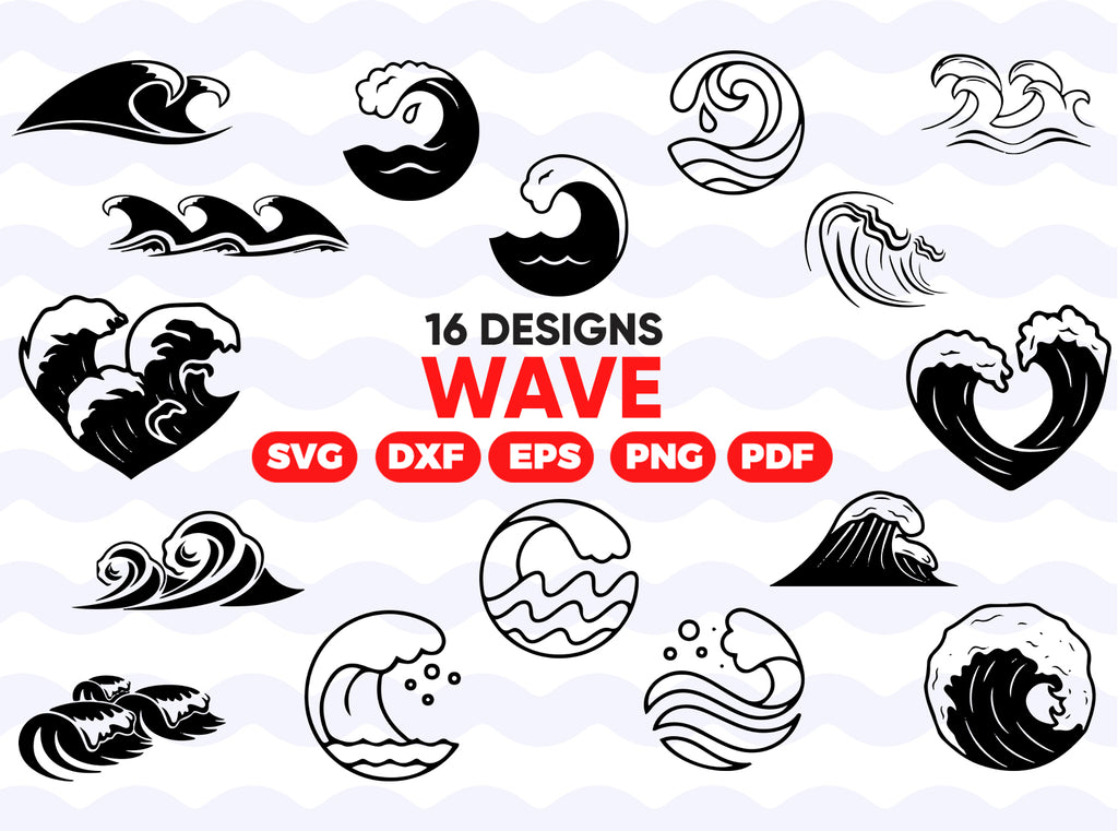 Wave svg, Wave SVG Bundle, Wave SVG, Wave Clipart, Wave Cut Files For - Clipartic