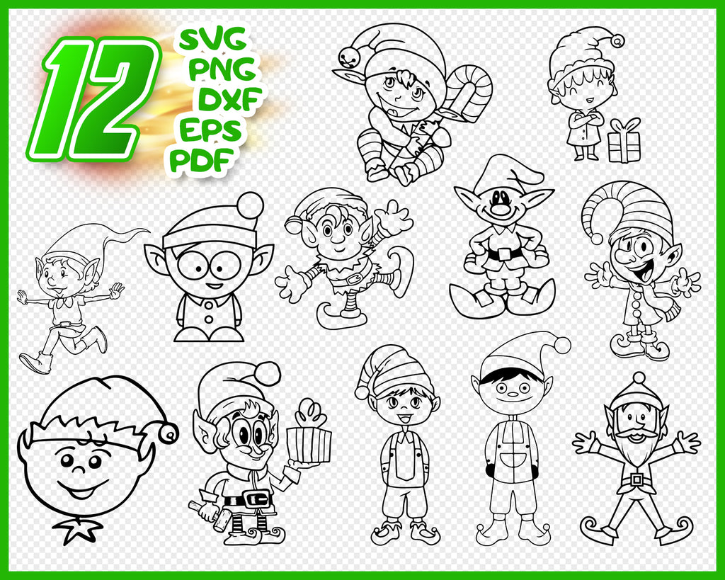 Download Christmas Elf Svg Christmas Elf Cut File For Cricut Silhouette And Mo Clipartic