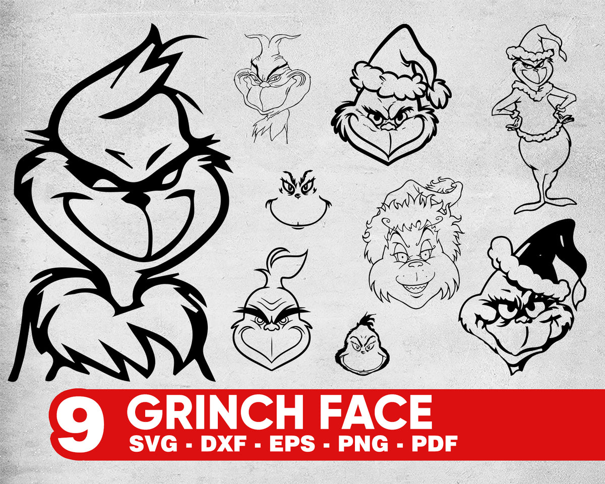 Grinch face svg, Grinch face svg, Grinch svg, The Grinch ...