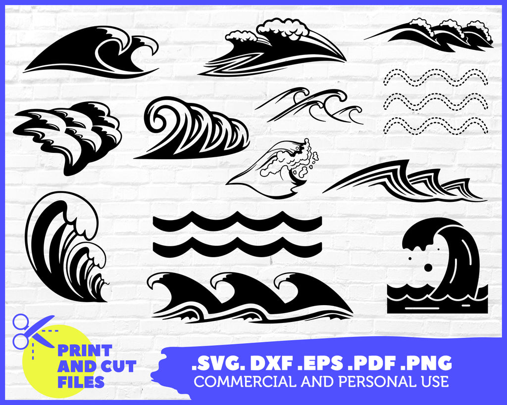 Download Wave Svg Bundle Wave Svg Wave Clipart Wave Cut Files For Silhouette Clipartic