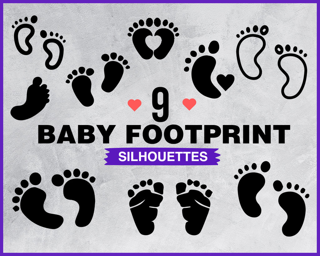 Free Free 104 Baby Footprint Heart Svg SVG PNG EPS DXF File