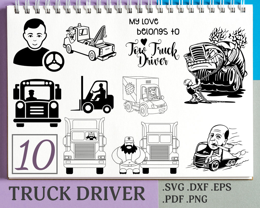 Free Free 350 Truck Driver Trucker Svg SVG PNG EPS DXF File