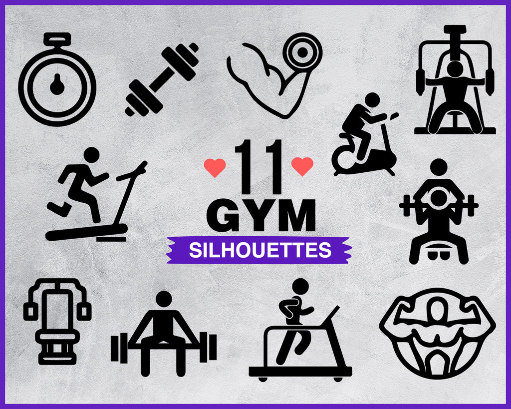 Download Gym Svg Sports Svg Bundle Weightlifting Svg Dumbbell Svg Weight Li Clipartic