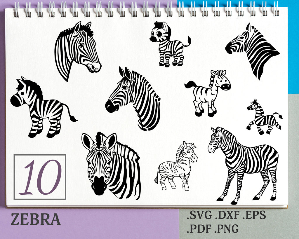 Download Zebra Svg Animal Svg Africa Svg Safari Svg Zoo Animal Svg Safari Clipartic