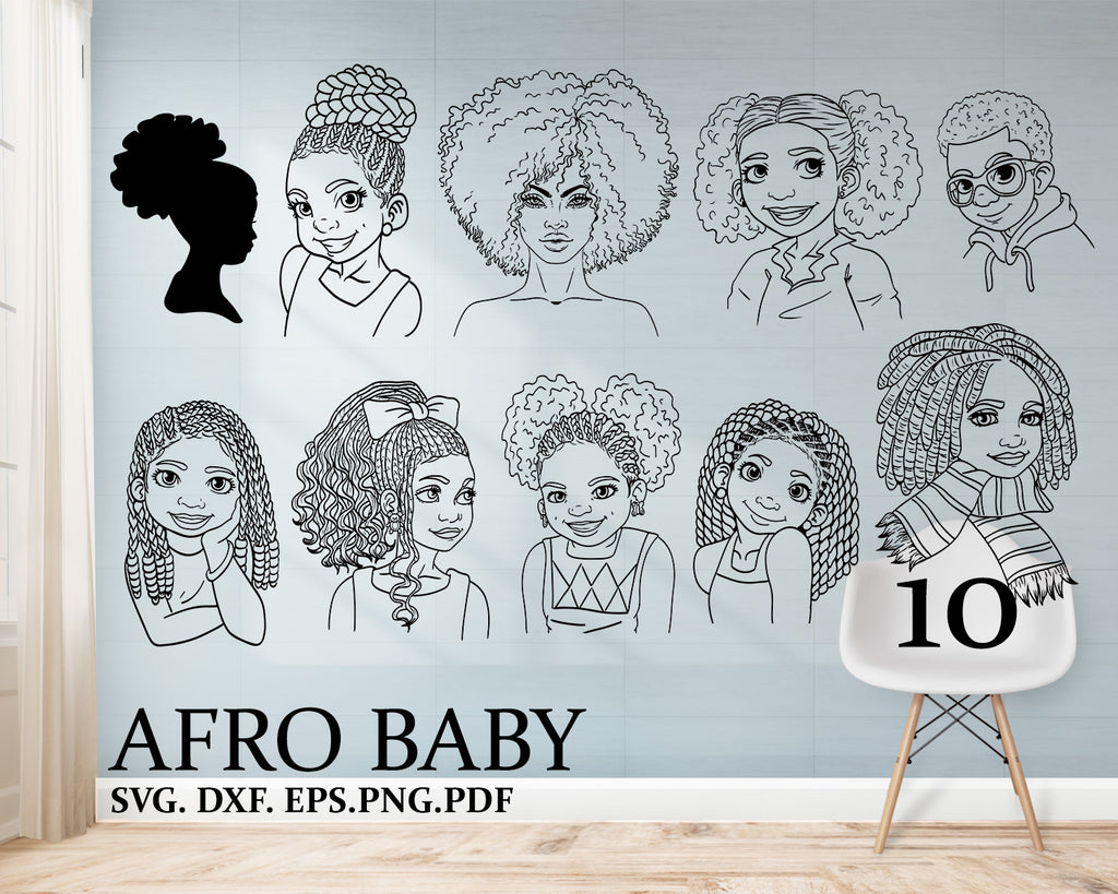 Download Afro Baby Svg Curly Hair Afro Baby Svg Curly Hair Svg Black Magic Clipartic
