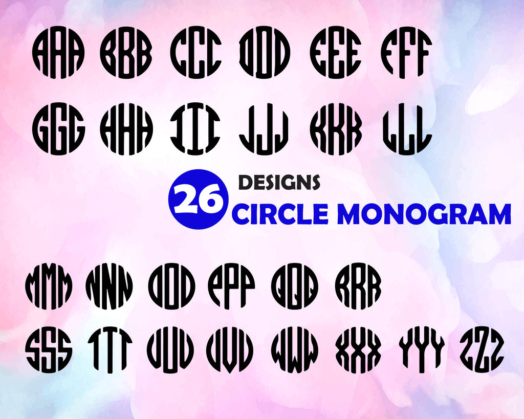 Download Cricut Monogram Font Svg Bundle Monogram Fonts For Cricut Font Svg Vin Clipartic