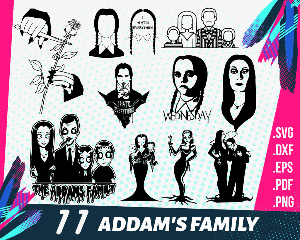293 Addams Family Svg SVG PNG EPS DXF File