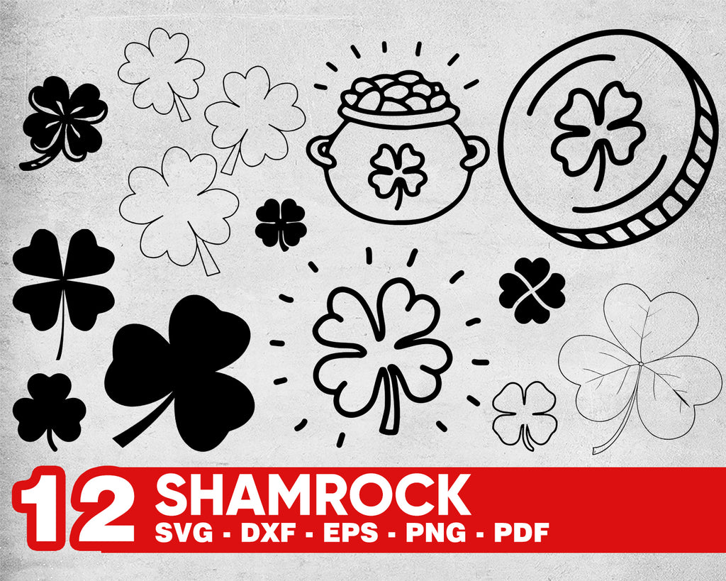 Download Clover Clipart Clover Cut File Patricks Day Vector Clover Cricut St Clover Svg Dxf Eps Png Jpg Four Leaf Clover Svg Clover Silhouette Clip Art Art Collectibles