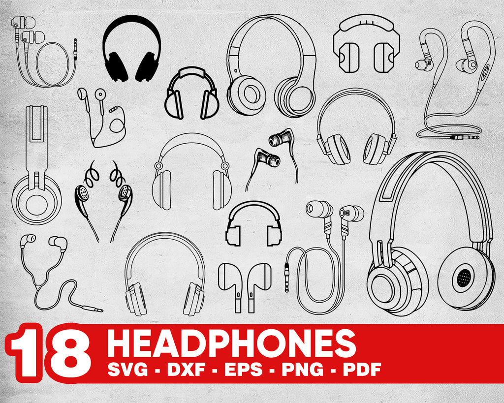 dj headphones clip art