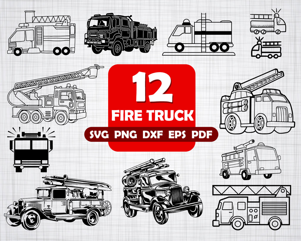 Free Free 322 Fire Truck Svg Silhouette SVG PNG EPS DXF File