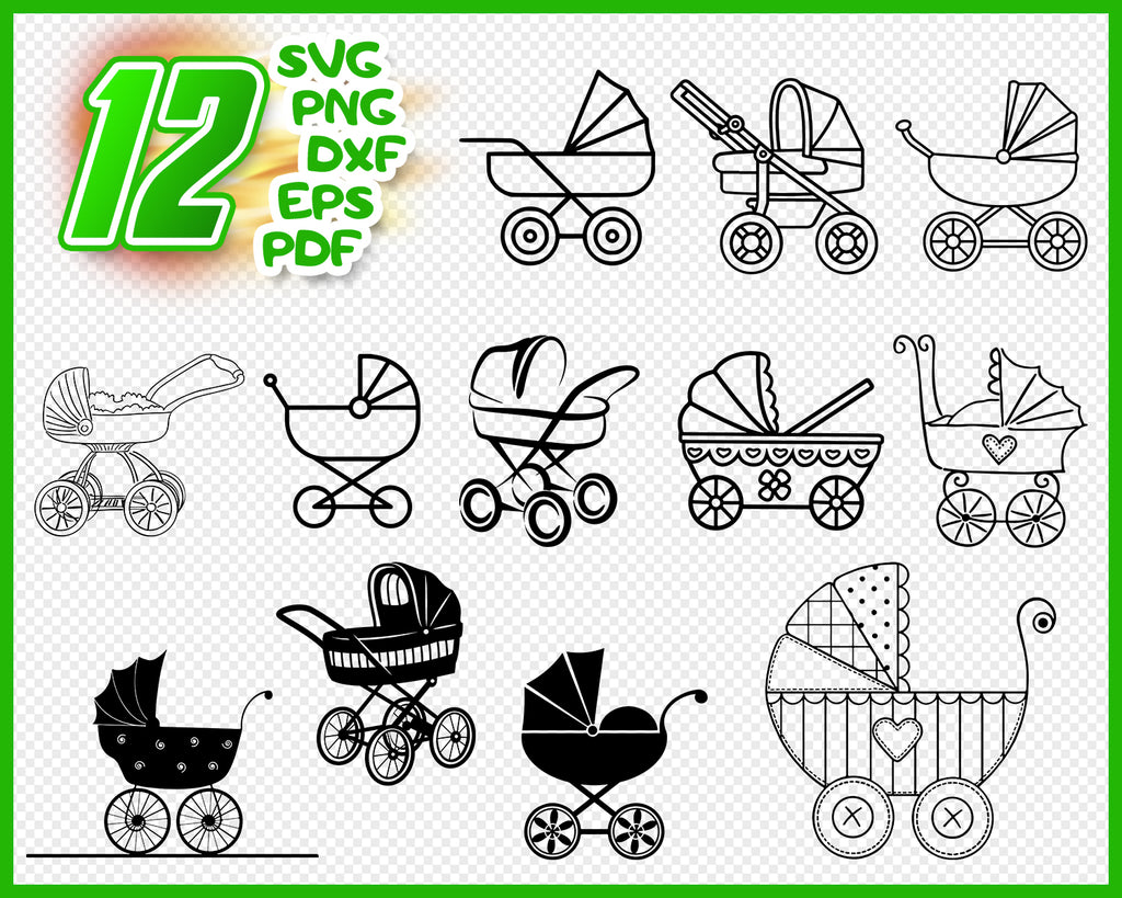 Free Free 308 Baby Pram Svg SVG PNG EPS DXF File