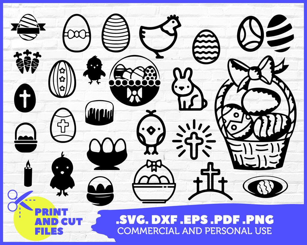 Download Easter Svg Clipart Silhouette Stencil File Cricut Cut File Cutti Clipartic